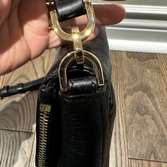 Michael Kors Black Pebbled Leather Crossbody Bag - Picture 5 of 10